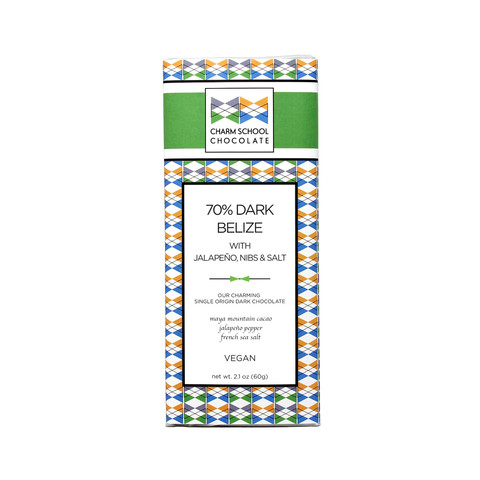 70% Dark Belize with Jalapeño, Nibs & Sea Salt